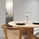 SEN Dining Round Table, Teak, D100 (1 left)